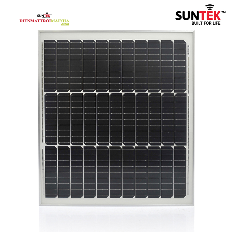 Giới Thiệu Tấm PIN Năng Lượng Mặt Trời SUNTEK SSP-50W - Điện mặt trời mái nhà 